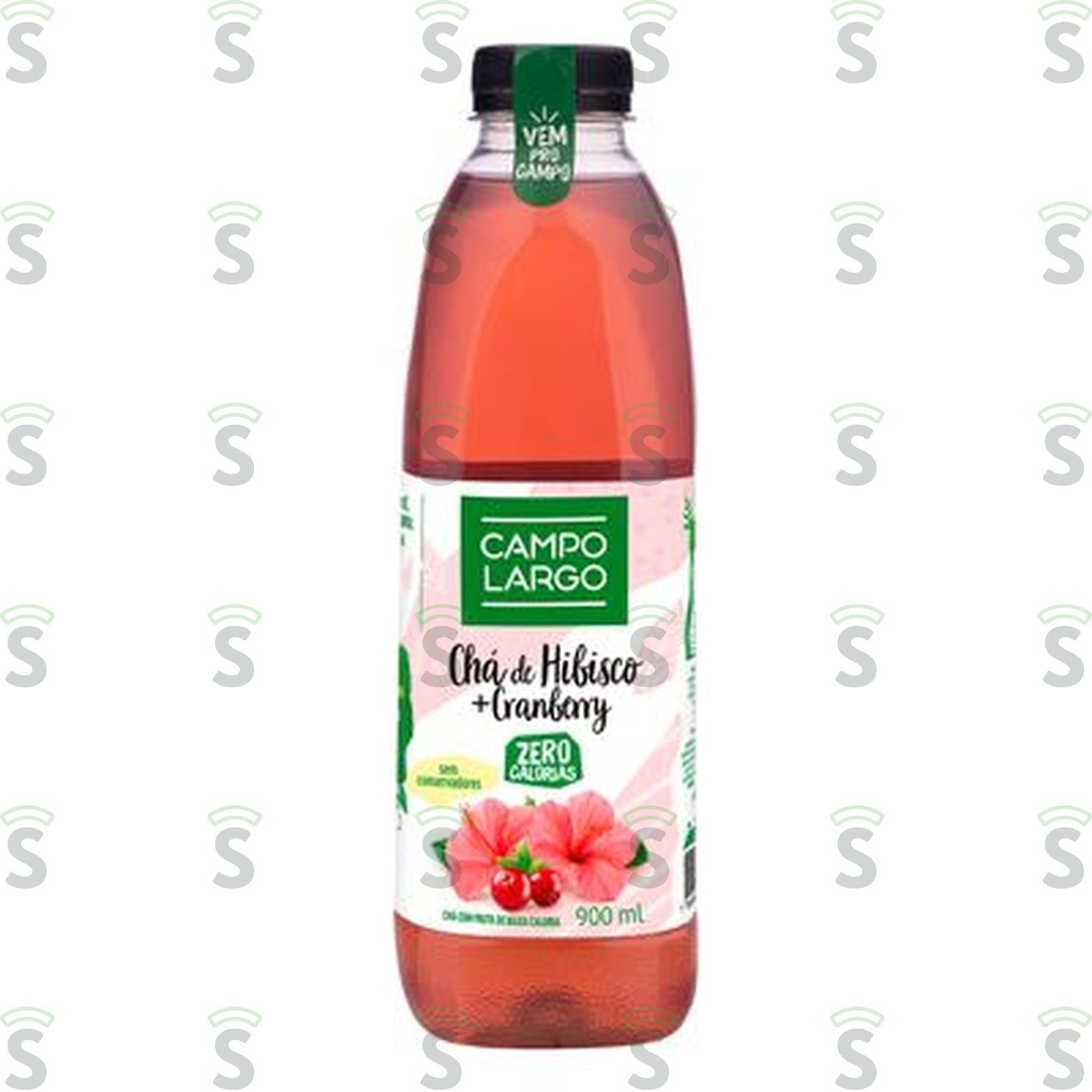 Chá de Hibisco com Cranberry Campo Largo Garrafa 900ml