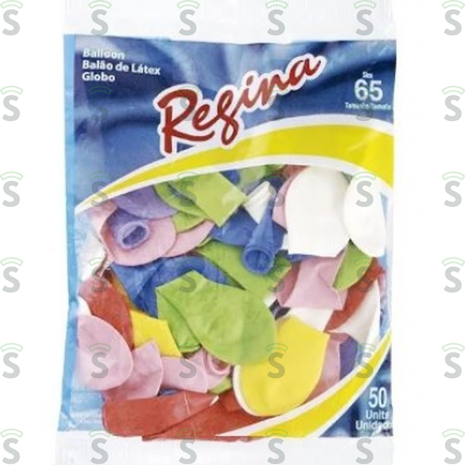 Balão Liso Regina Pera Sortido Embalagem 50UN