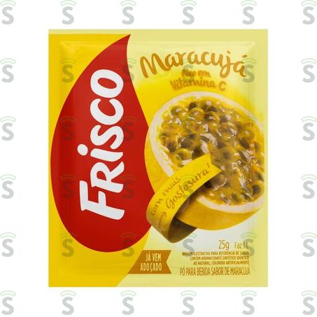  Refresco Em Pó Frisco Com Vitamina Maracujá 25g