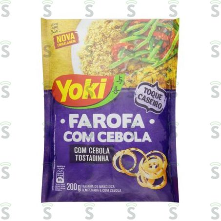  Farofa Com Pedaços de Cebola Yoki 200g