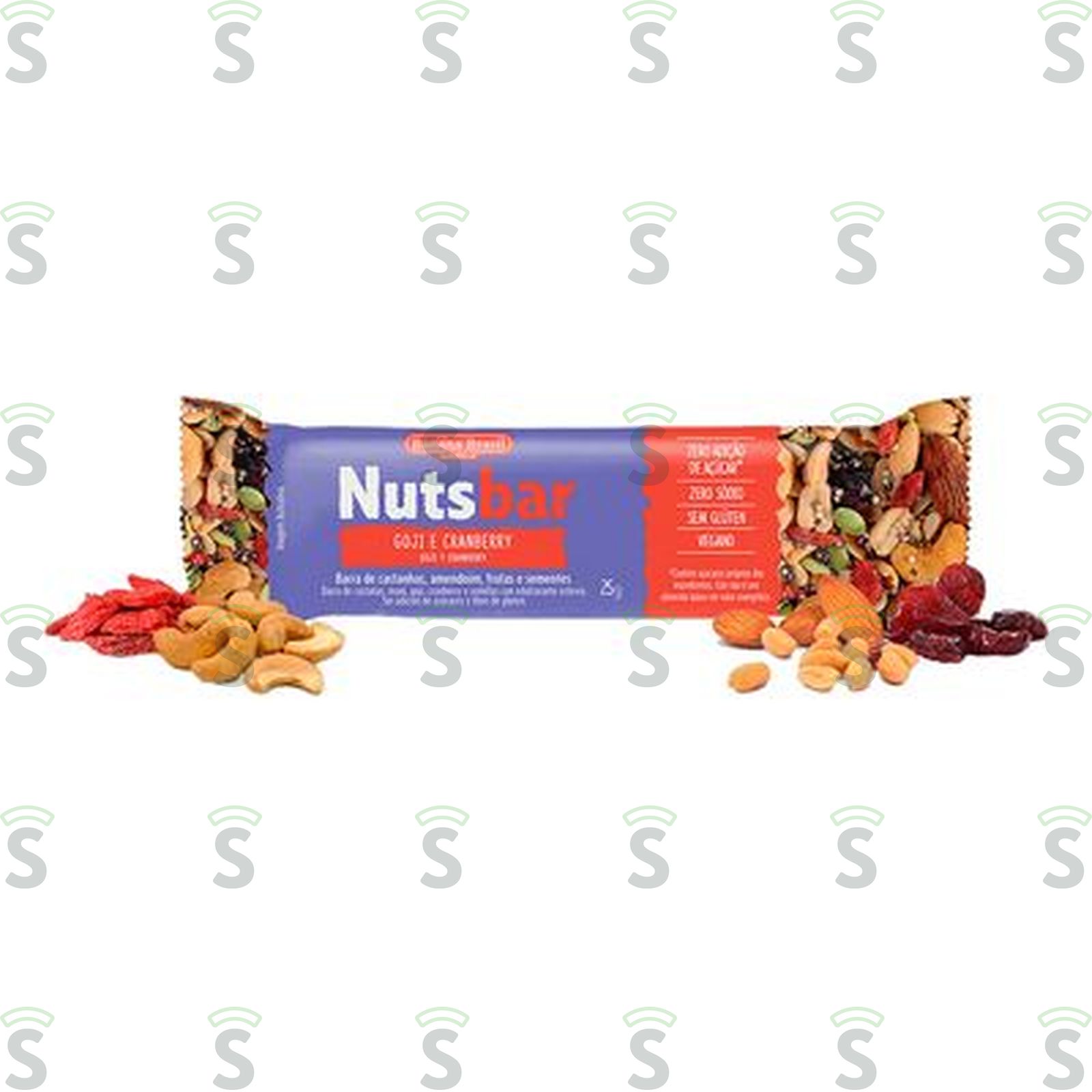 Barra de Cereal Nuts Bar Goji E Cranberry Embalagem 25G