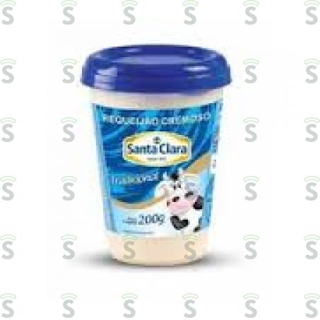  Requeijão Santa Clara Tradicional Embalagem 200g