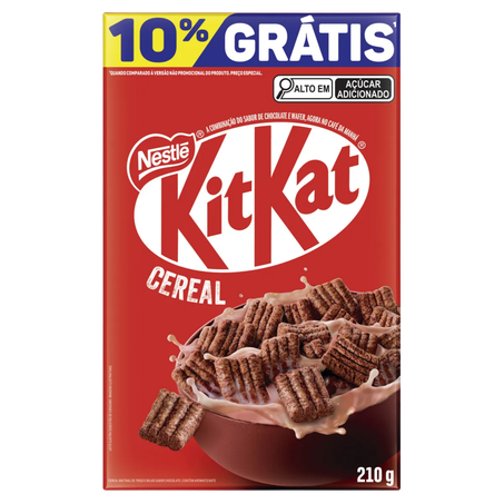 Cereal Nestlé Kit Kat 10% Grátis Caixa 210g 
 