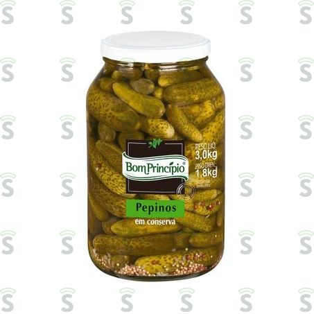  Bom Principio-pepino 1.8kg Em Conserva