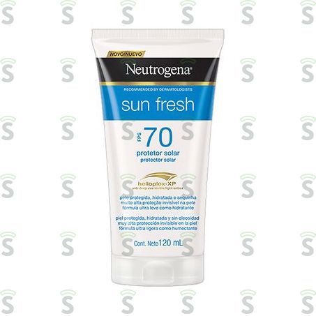 Protetor Solar Neutrogena Sun Fresh Fps 70 Embalagem 120ml