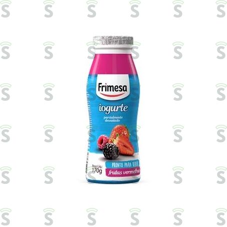  Iogurte Parcialmente Desnatado Frutas Vermelhas Frimesa Frasco 170g