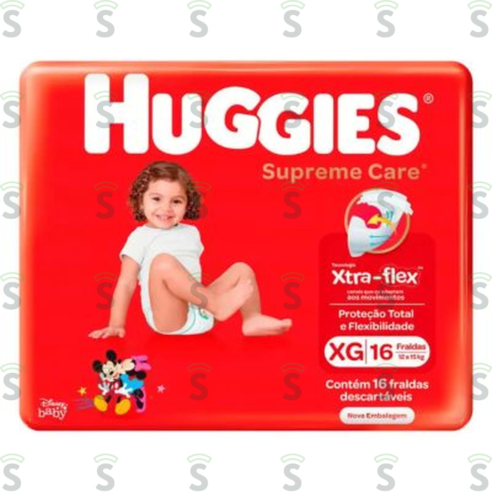 Huggies-fralda supreme care xg c/16