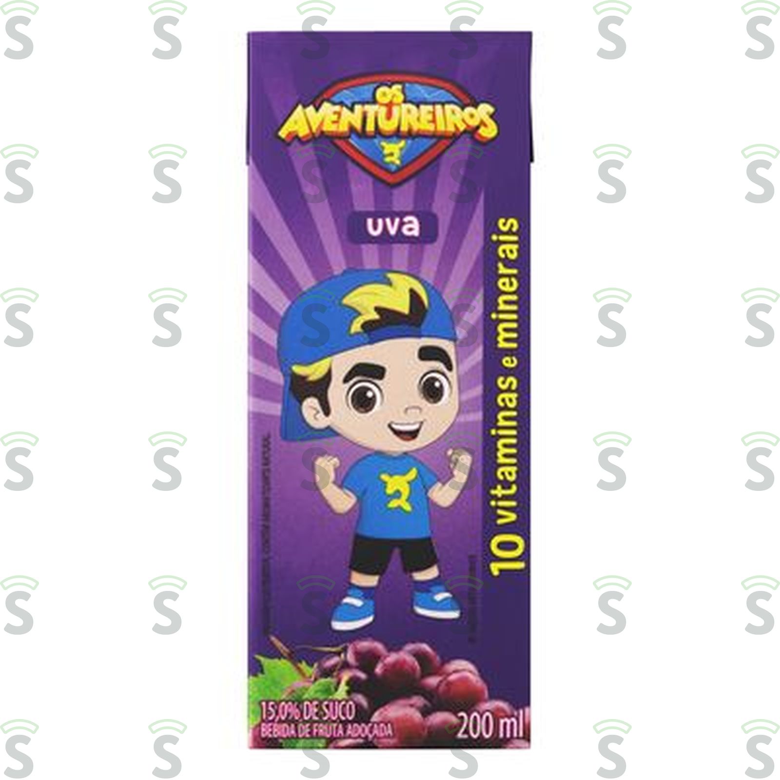 Bebida Adoçada Uva Os Aventureiros Imunomix Caixa 200ML