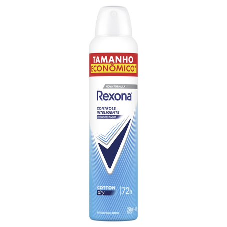 Desodorante Aerossol Rexona 250ml - Cotton - Feminino - Leve Mais, Pague Menos