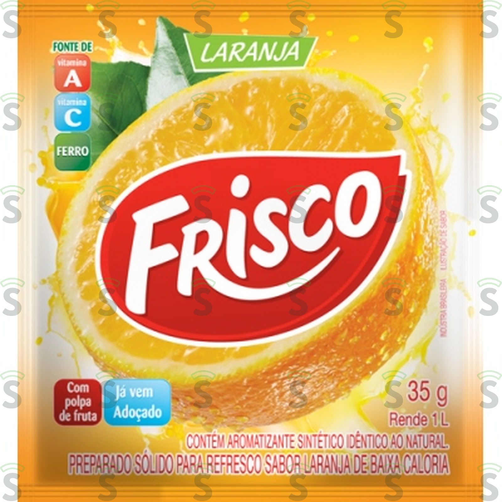Refresco em Pó Frisco Laranja Sachê 30G