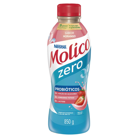Iogurte Molico 850g - Zero Lactose - Morango