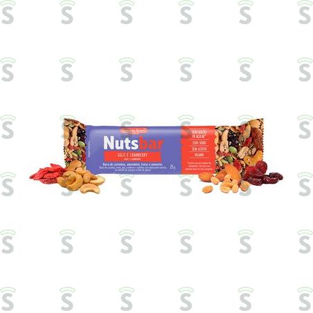  Barra de Cereal Nuts Bar Goji e Cranberry Embalagem 25g