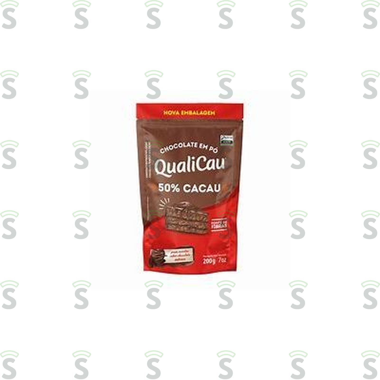 Qualicau-chocolate em po 200g 50cacau