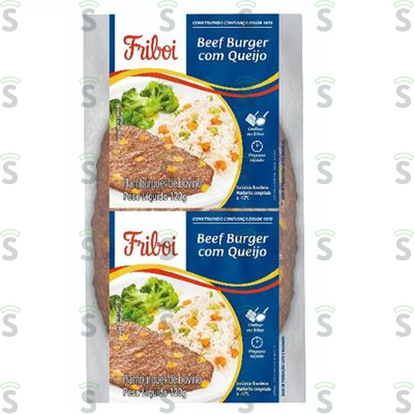 Beef Burger Friboi com Queijo Unidade 120G