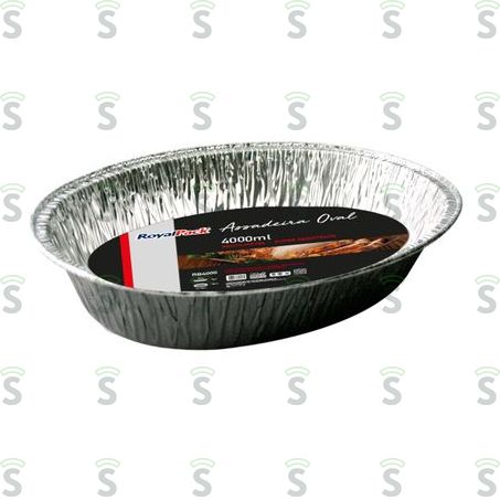 Royalpack-bandeja Aluminio 4000ml
