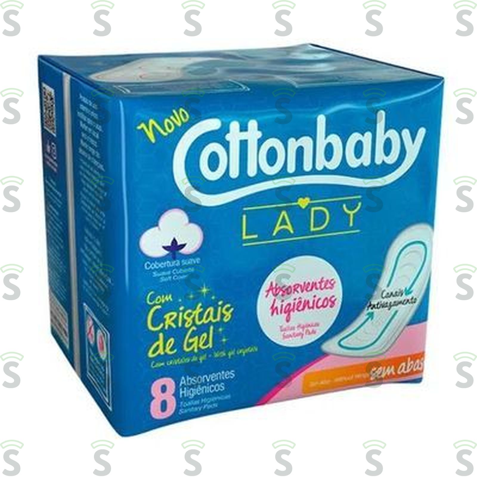 Absorvente Cottonbaby Lady Suave Sem Abas 8UN