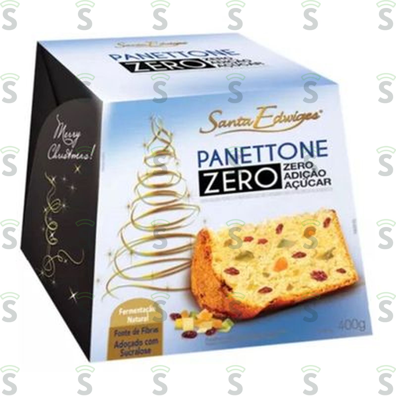 Panettone Santa Edwiges Zero Adição de Açúcar com Frutas Secas Embalagem 400G