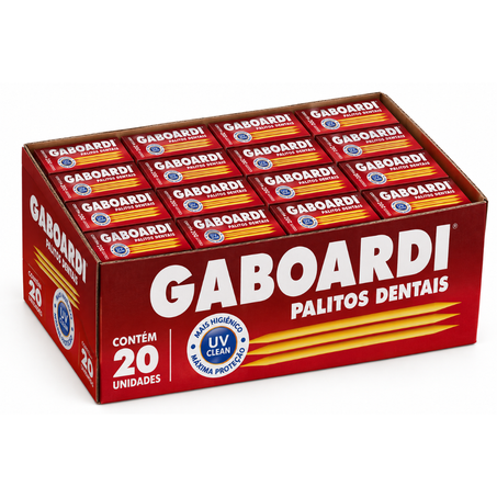 Palito dental gaboardi pcc/20x200un