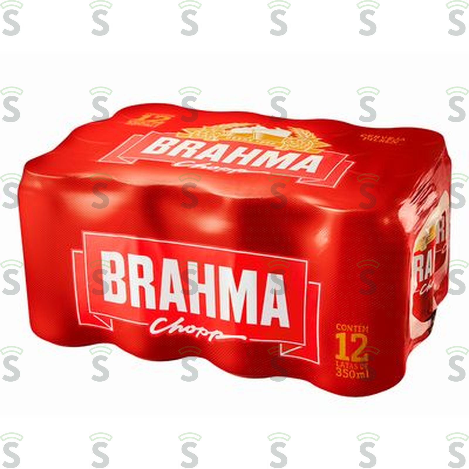 Cerveja Brahma Original Lata 350ml - Pacote com 12un - 4.2lt