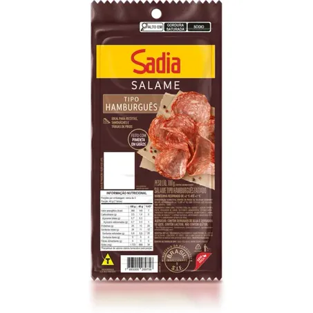 Salame Sadia Hamburguês Fatiado 100G
