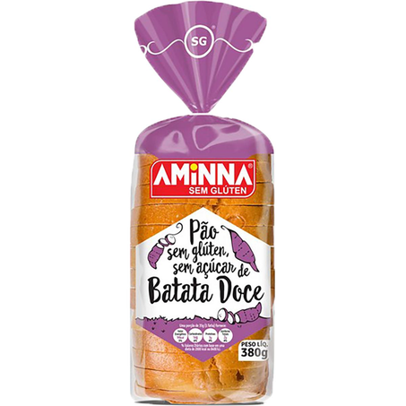 Pão Aminna 380g - Zero Açúcar - Batata-doce