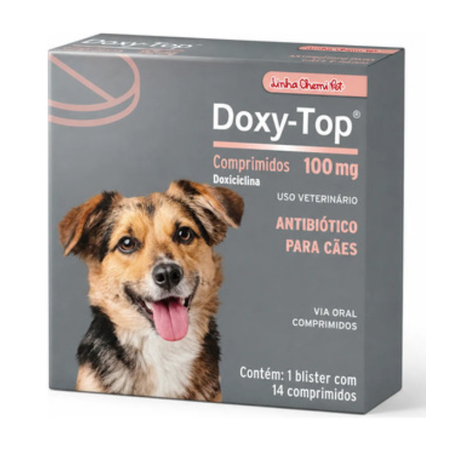 Antibiótico para Cães e Gatos Doxy-top 100mg