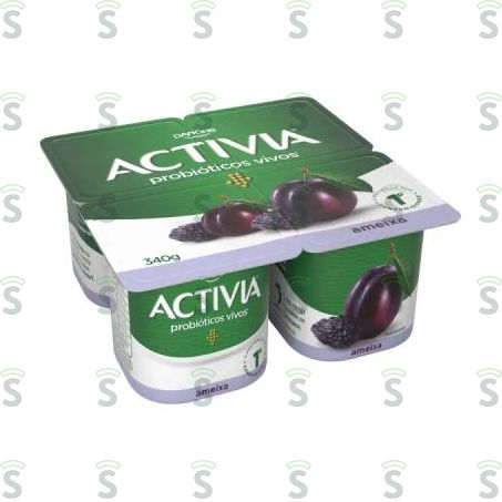  Activia Polpa 340g Ameixa C/4
