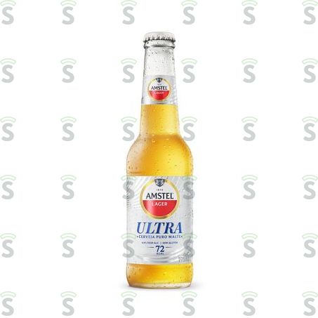  Cerveja Lager Amstel  Puro Malte Sem Glúten Ultra Garrafa 275ml