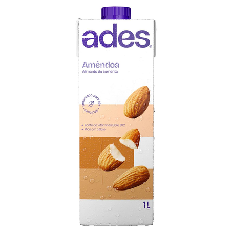 Bebida de Soja Ades 1 Litro - Amêndoa - Original