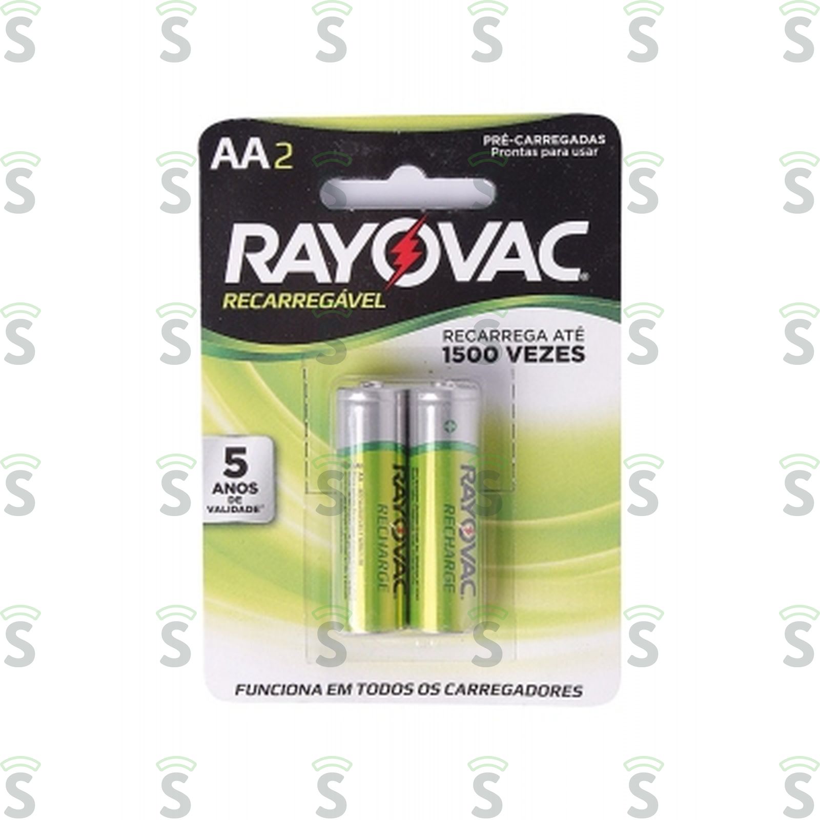 Rayovac-pilha recaregavel aa2 c/2