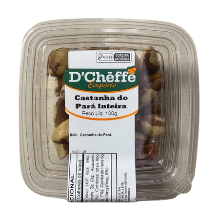 Castanha do Pará inteira d´cheffe 100g
