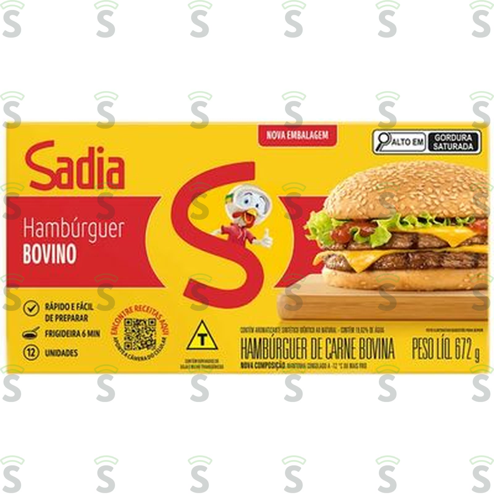 Hambúrguer Sadia Tradicional 672G