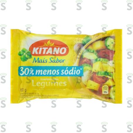  Tempero Pronto Kitano Mais Sabor Legumes Sachê 60g