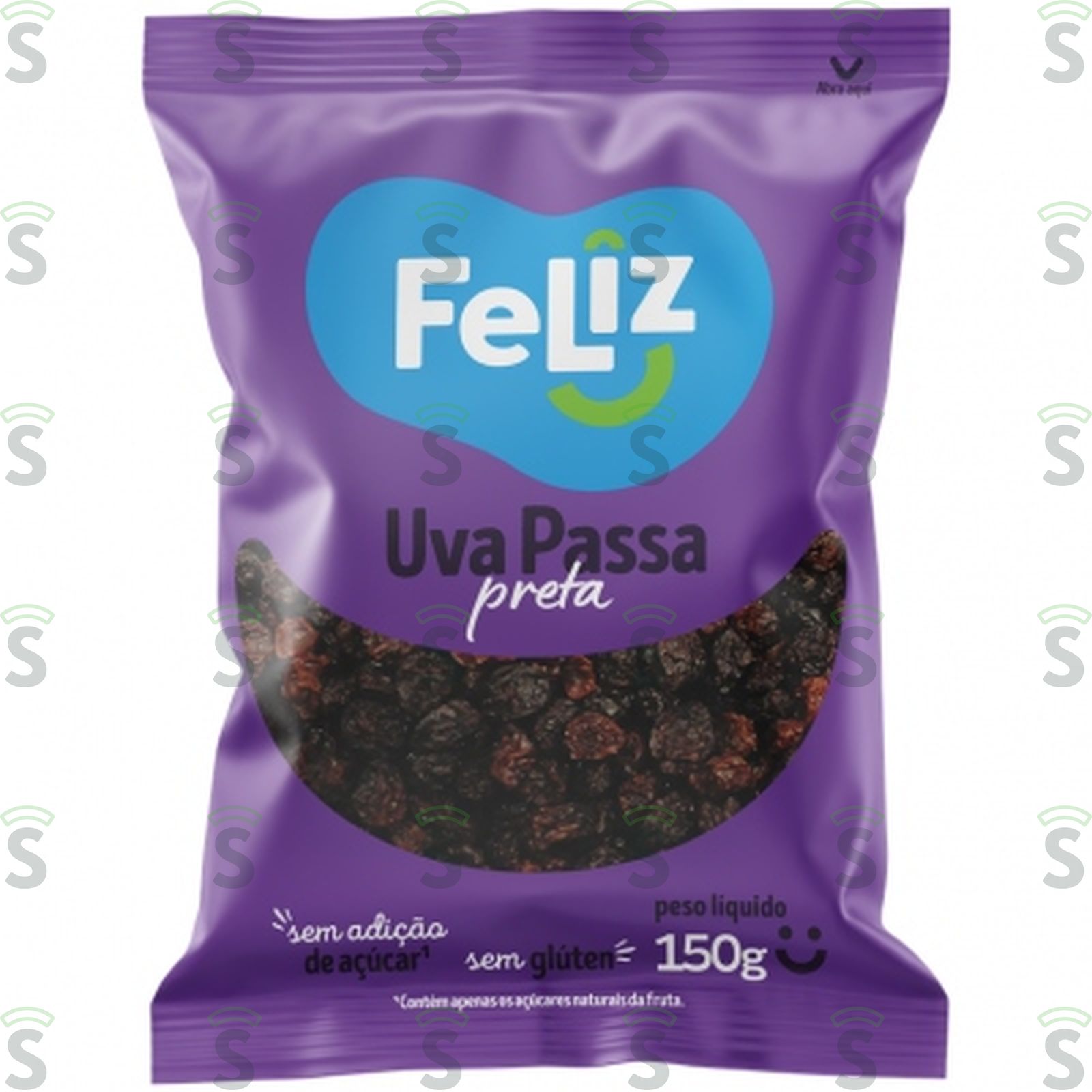Uva Passa Preta Uva Feliz Embalagem 150G