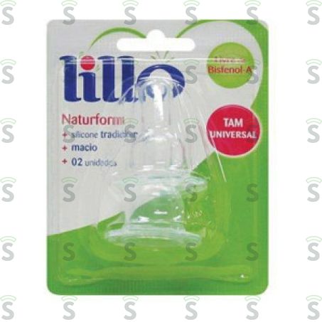  Bico Para Mamadeira Lillo Naturform Silicone Embalagem 2un
