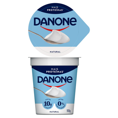 Iogurte Natural Danone 160g - 10g Proteína - Tradicional