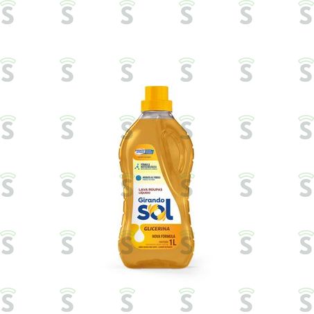  Lava Roupas Girando Sol Glicerina Embalagem 1lt
