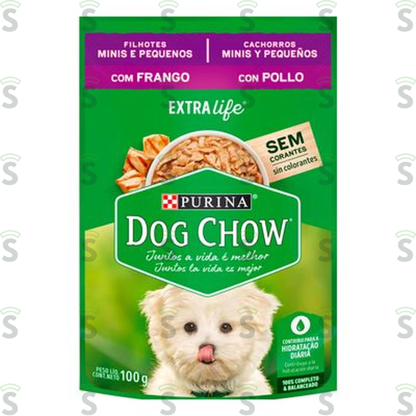 Ração Para Cães Filhotes Dog Chow Raças Pequenas Frango E Maçã 100G