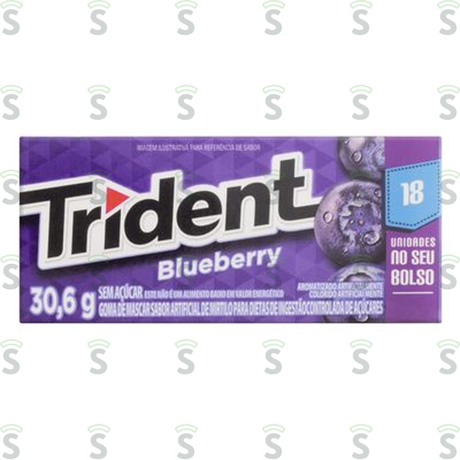 Goma de Mascar Trident Blueberry 30.6G