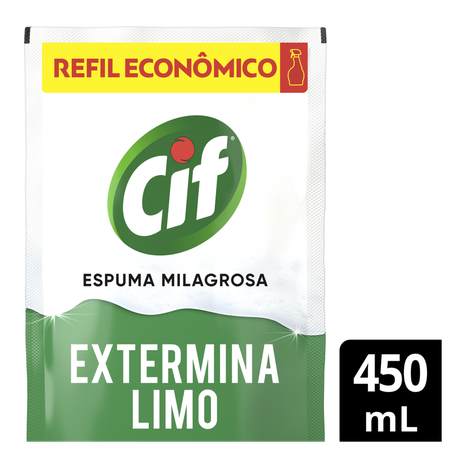 Desinfetante Cif Espuma Milagrosa Extermina Limo Sachê 450ml 
  360-2
