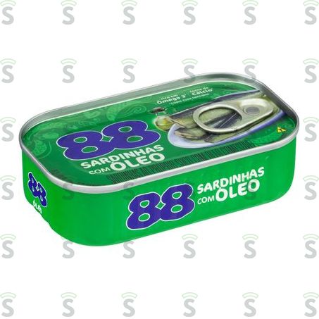  Sardinha 88 Em Óleo Comestível Lata 125g