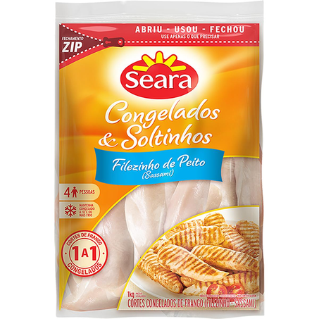 Filezinho de Frango Seara 1kg - Congelado - IQF