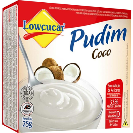 Pudim Lowçucar 25g - Diet - Coco