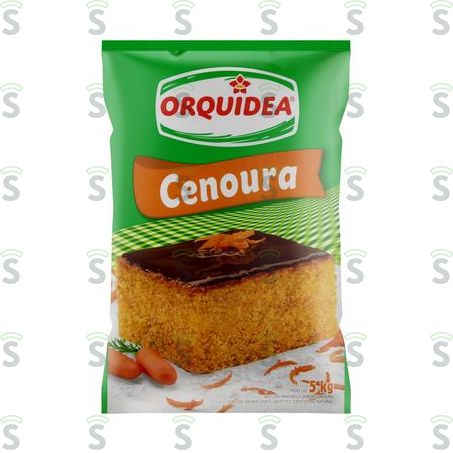  Mistura Para Bolo Cenoura Orquídea Pacote 5kg