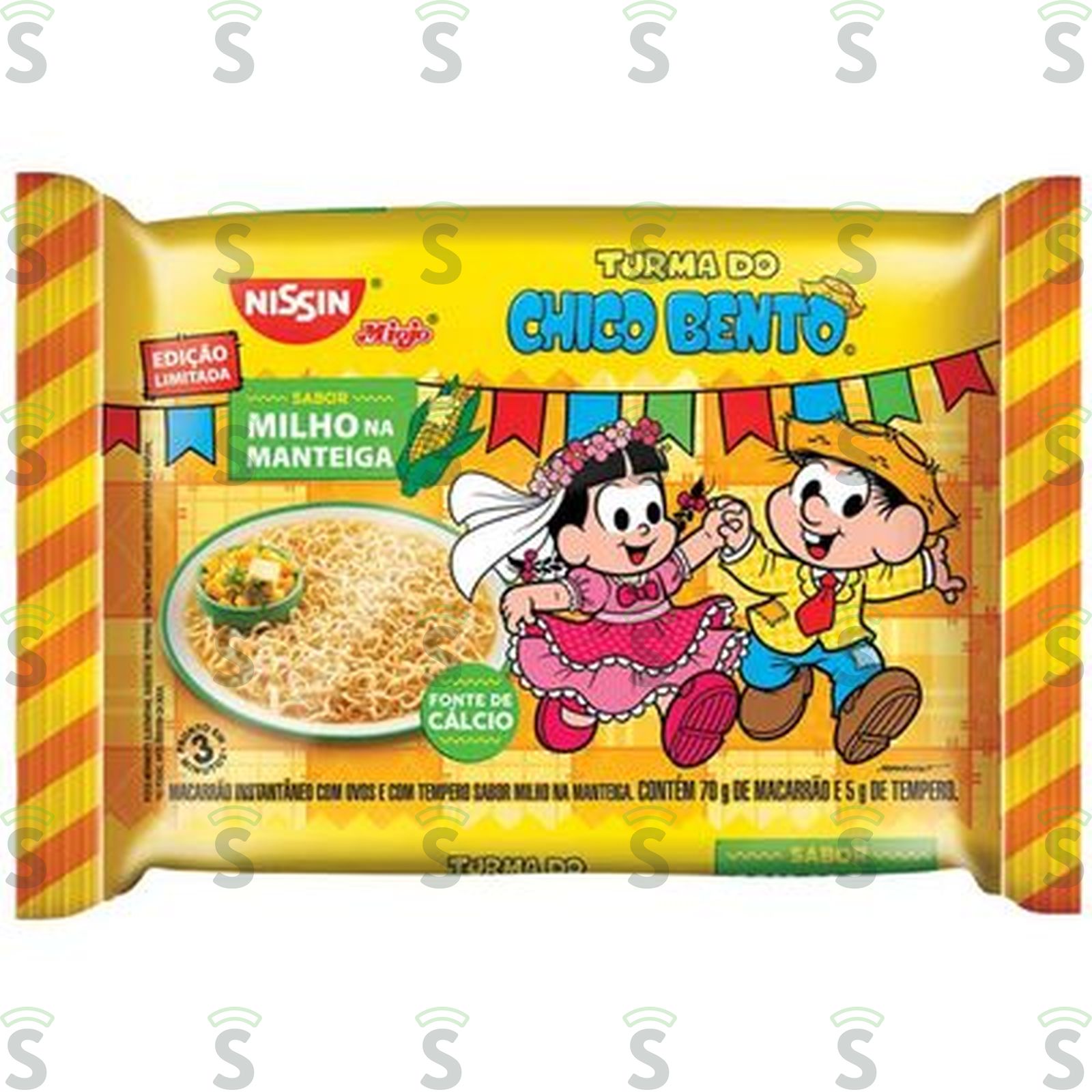 Macarrao nissin chico milho na mant.75g