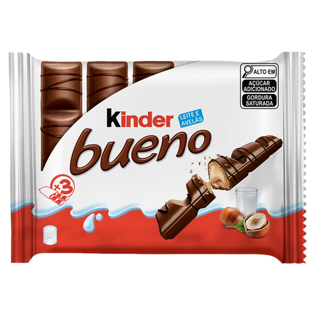 Chocolate Kinder Bueno 117g - Ao Leite