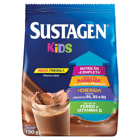Sustagen Kids 190g - Chocolate - Sachê