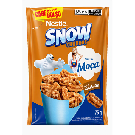 Cereal Matinal Snow Churros Moça 75g