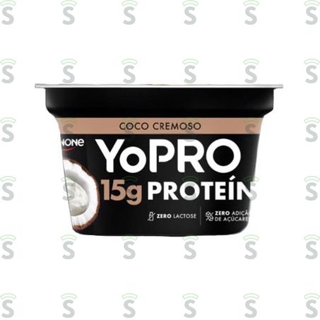  Iogurte Danone Yopro Coco Cremoso Zero Lactose Pote 160gr
