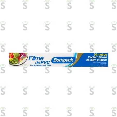  Filme Pvc Bompack Transparente 15mx28cm Embalagem 1un
